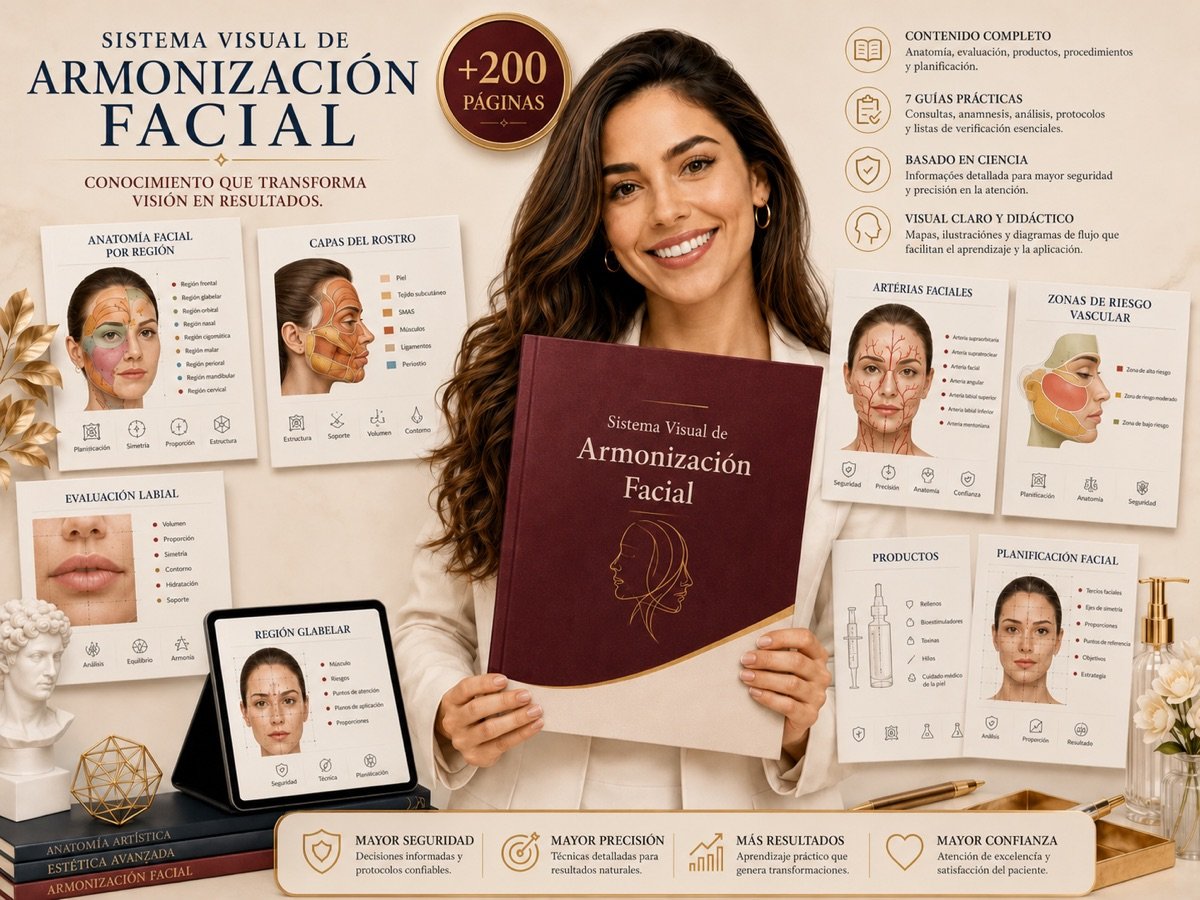 Sistema Visual de Armonización Facial en celular, tablet e impreso